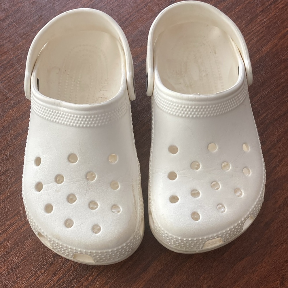 Crocs Kids White Clogs